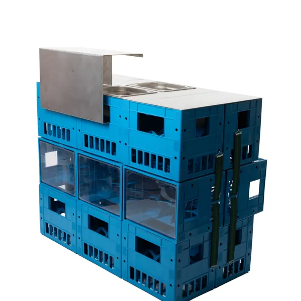 Configurazione con espositori in plexiglass